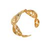 Verstellbares Damen Spiral Offenes Manschettenarmband Metalllegierung Manschette Armring Schmuck Geschenke