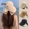 Breathable Summer Sun Hat 2 Pcs Women's Bowknot Bucket Hat, UV Protection Wide Anti Face Neck Brim Foldable for Beach, Hiking, Camping, Outdoor Travel