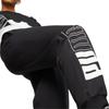Puma Basic Series Comfortable Soft Logo Letter Print Knitted Sports Pants Women Pants Black 680273-01
