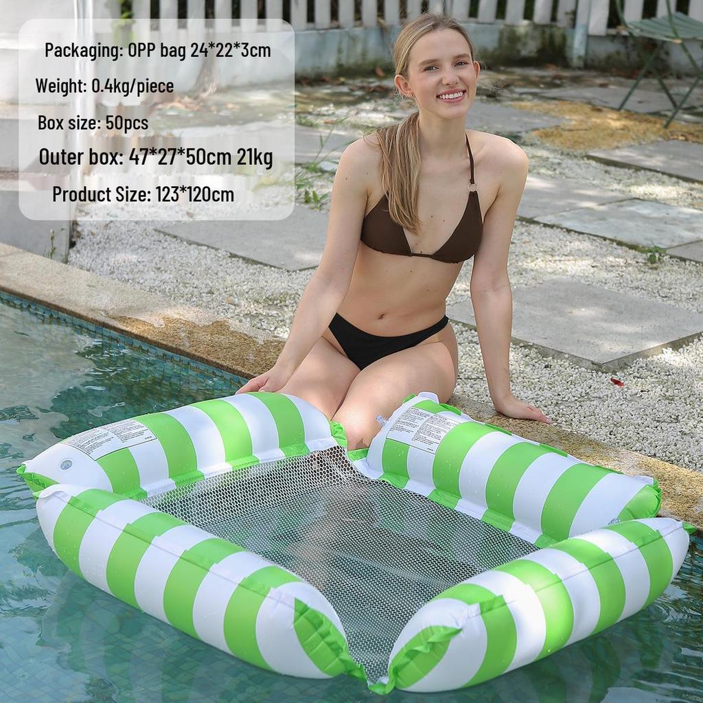 Z 4-Tube Inflatable Raft: Foldable Outdoor Lounge Chair & Water Hammock