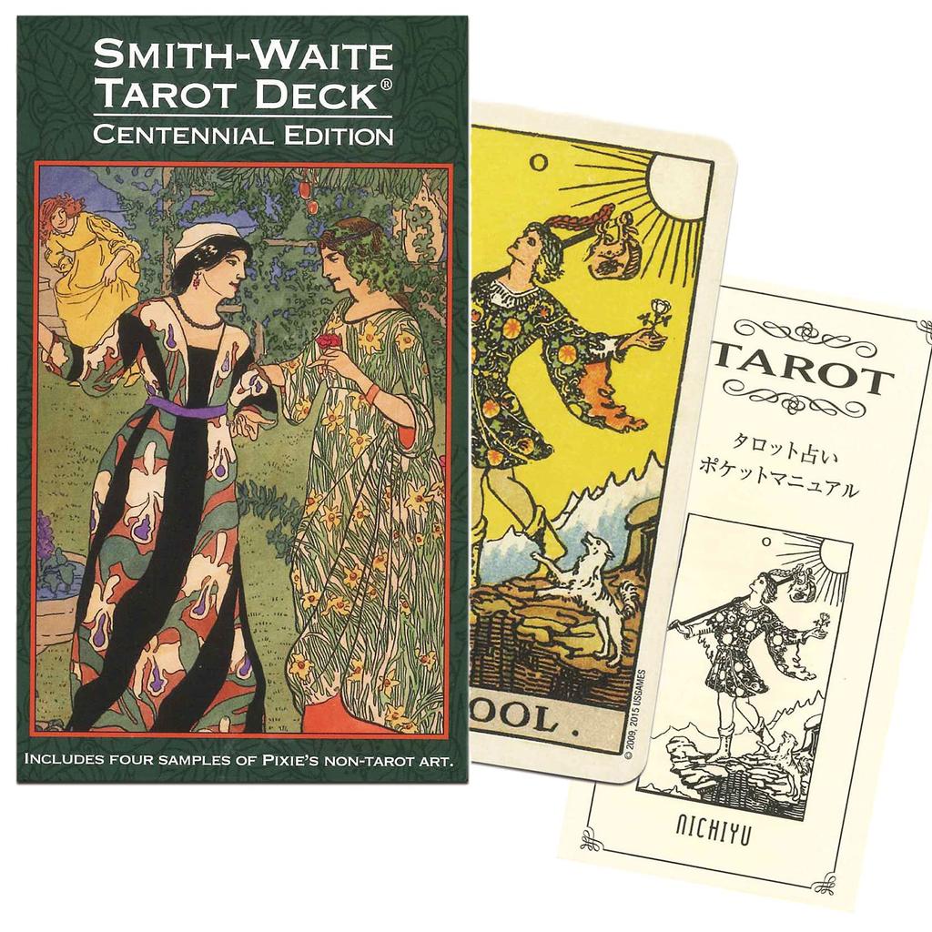 Nichiyu Tarot 78 Waite Fortune Telling Centennial Tarot 1909 Rider Edition is brought back to life in modern Includes Japanese booklet Deck, Cards,
