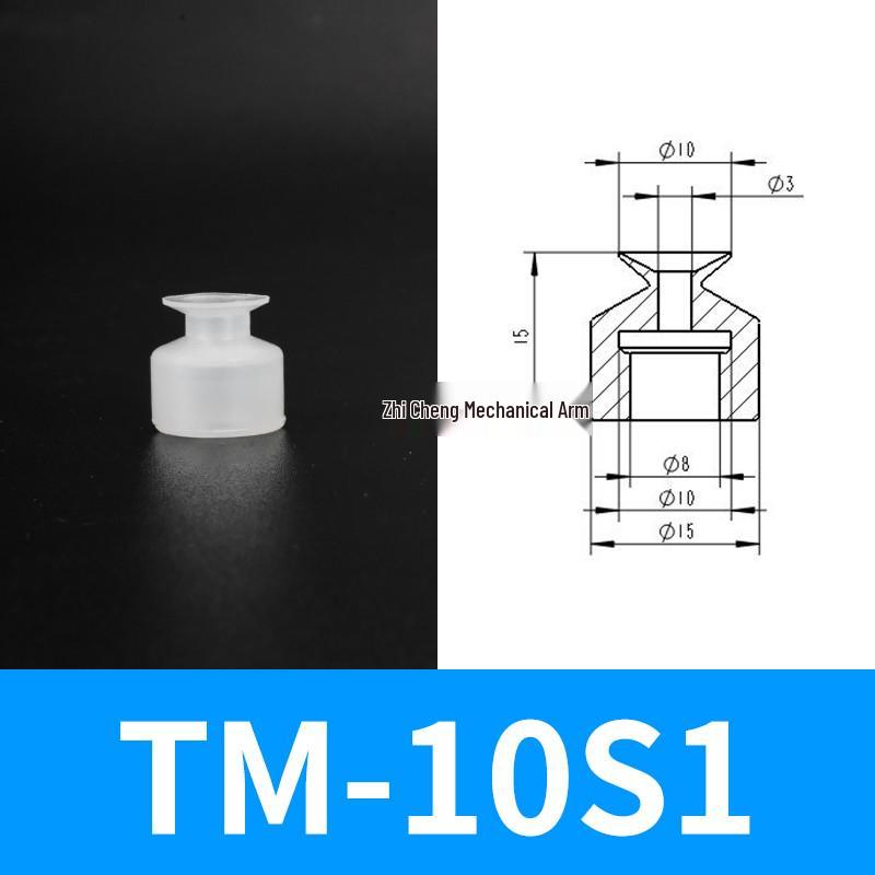 Industrial Silicone Mechanical Arm Vacuum Suction Cup Nozzle – Single/Double/Triple Layer Pneumatic Head
