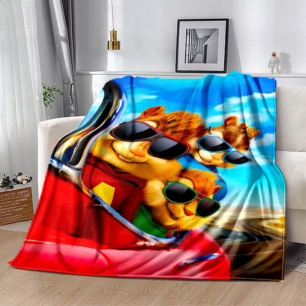 Train Adventure: Titipo's Journey Blanket Soft & Cozy Suitable for Bed Seaside Sofa for All Occasions Stylish Decor