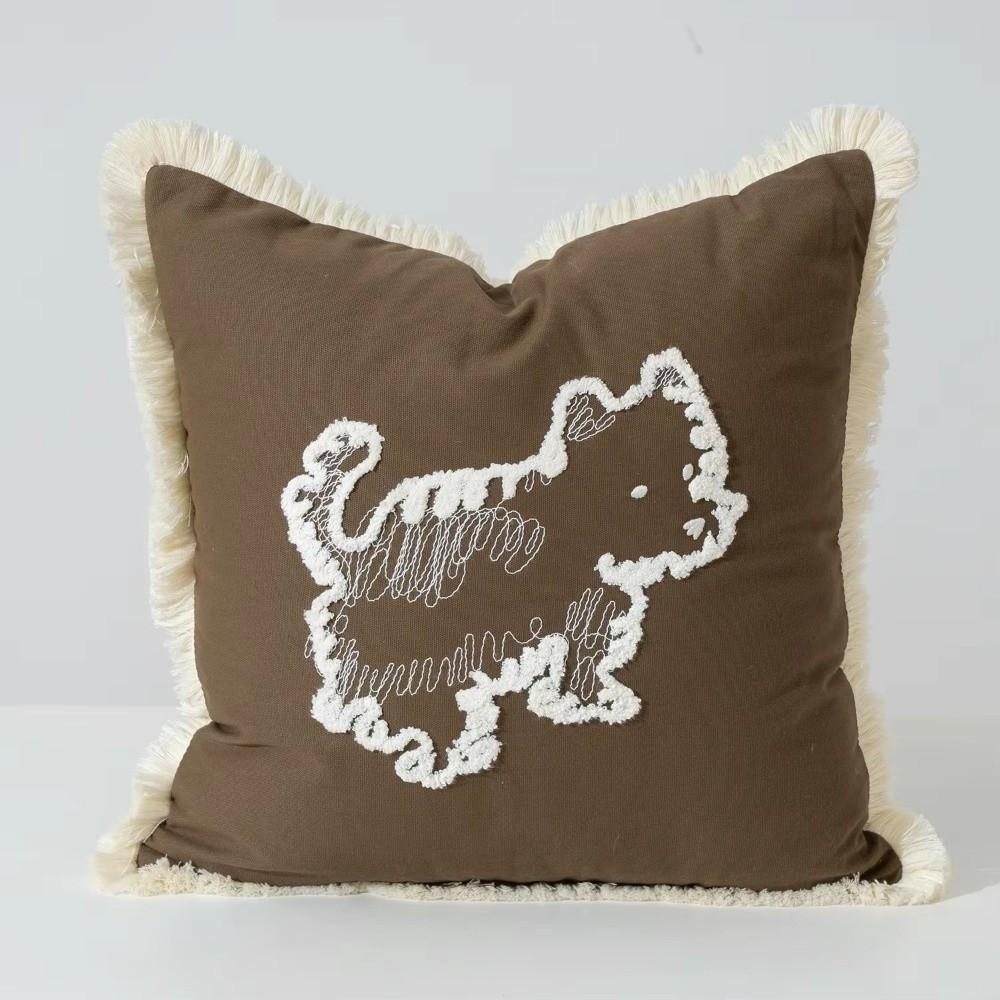 Nordic Style Embroidered Cushion Cover Embroidery Design Sofa Cushion Pillow For Bedroom