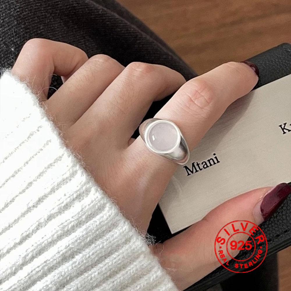 

BF CLUB Silver Color Rings for Women Fashion Geometric Handmade Irregular Bump Heart Hollow Ring Party Christmas Gift