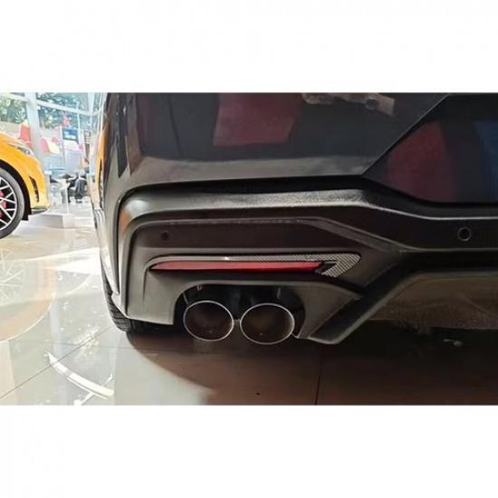 For Ford Mustang 2024 Carbon Fiber Exterior Car Rear Fog Light Lamp Strip Cover