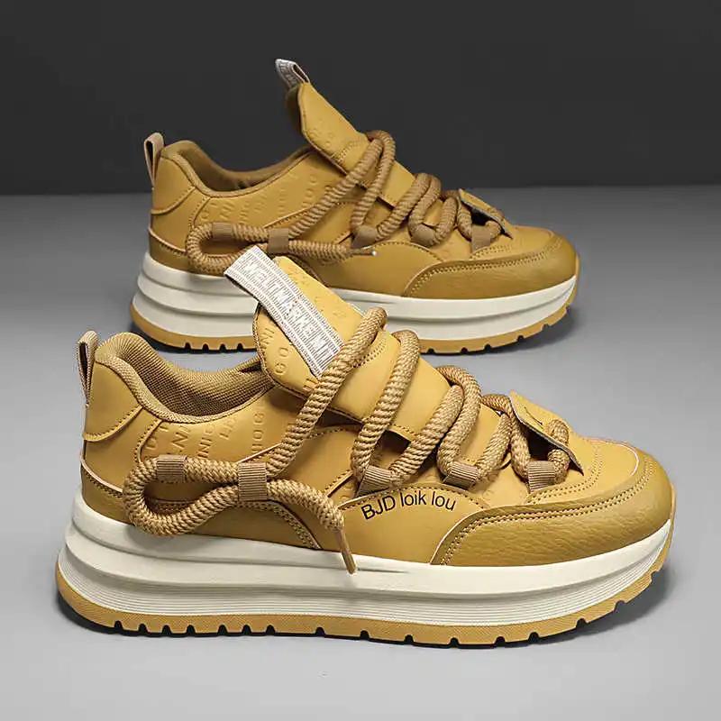 Fashion Rubber Sole Laced Sneakers Dress Heels Mens Gym Trainers Men Black Dress Shoes Sports Functional Best-selling Famous Brands