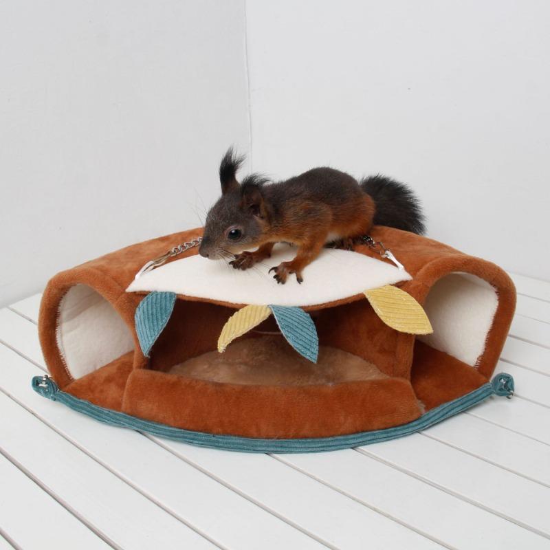 Small Pet Cage Rat Hammock Rodent Bed Cage Hamster House Accessories Guinea Pig Ferret Cotton Nest Sleeping Rabbit Supplies