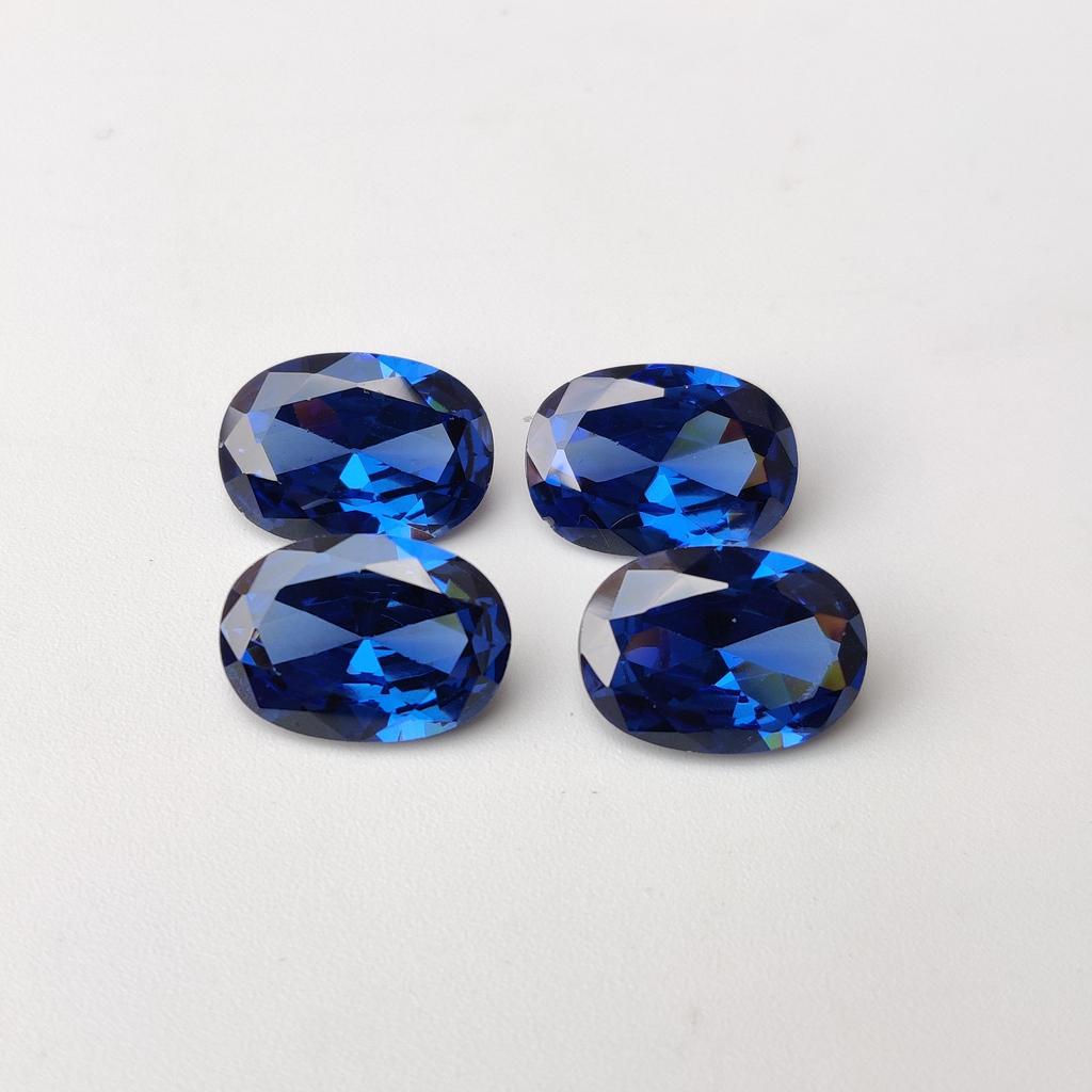 Tansanit Farbton natürlich ovaler Schliff 14x10 mm Größe Zirkon, heilende blaue Farbe Zirkon Lot, Lose Zirkonia Lot.