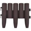 Lawn Edging 36 Pcs Brown 10 M PP