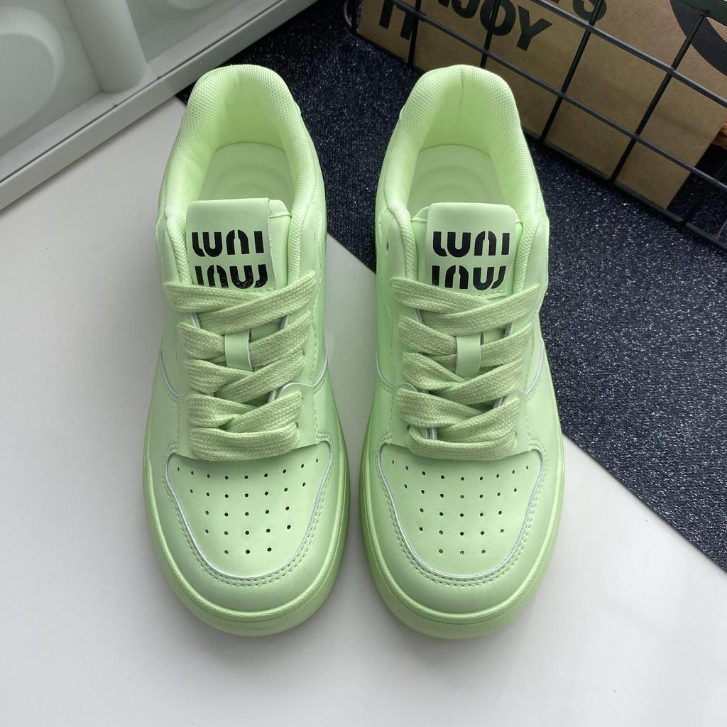 Enkelschoenen nieuwe platformzool casual veterschoenen dopamine schoenen damesschoenen college stijl lage schoenen verhoogde platformschoenen