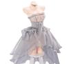 Pupubanbanya Miku Cinderella Cosplay Costume (Lavender) Gray, Size S/M, for Christmas, Halloween, and Party Use
