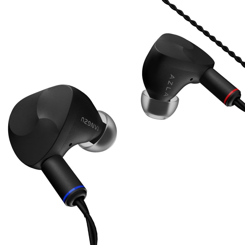 

AZLA NOIR BLANC Лимитированная серия коллаборационных проводных наушников с 3 гибридными динамиками, включает сменный кабель, микрофон, мониторы SednaEarfit Super Clear чёрный