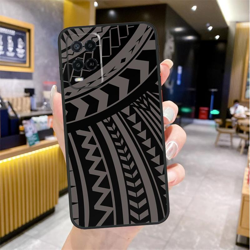 Polynesian Mix Case For Oppo A96 A76 A16 A17 A18 A60 A80 A40 A38 A58 A78 A98 A94 A74 A54 A15 A57 A77 A5 Pro