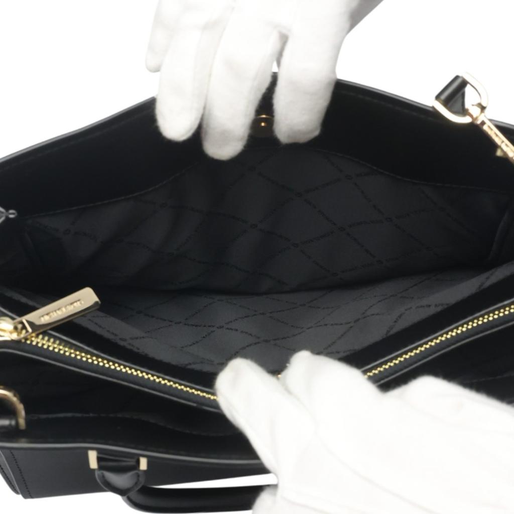 Michael Kors Sheila Satchel Tote Bag Leather Black Women 35T0GWXS3L Used