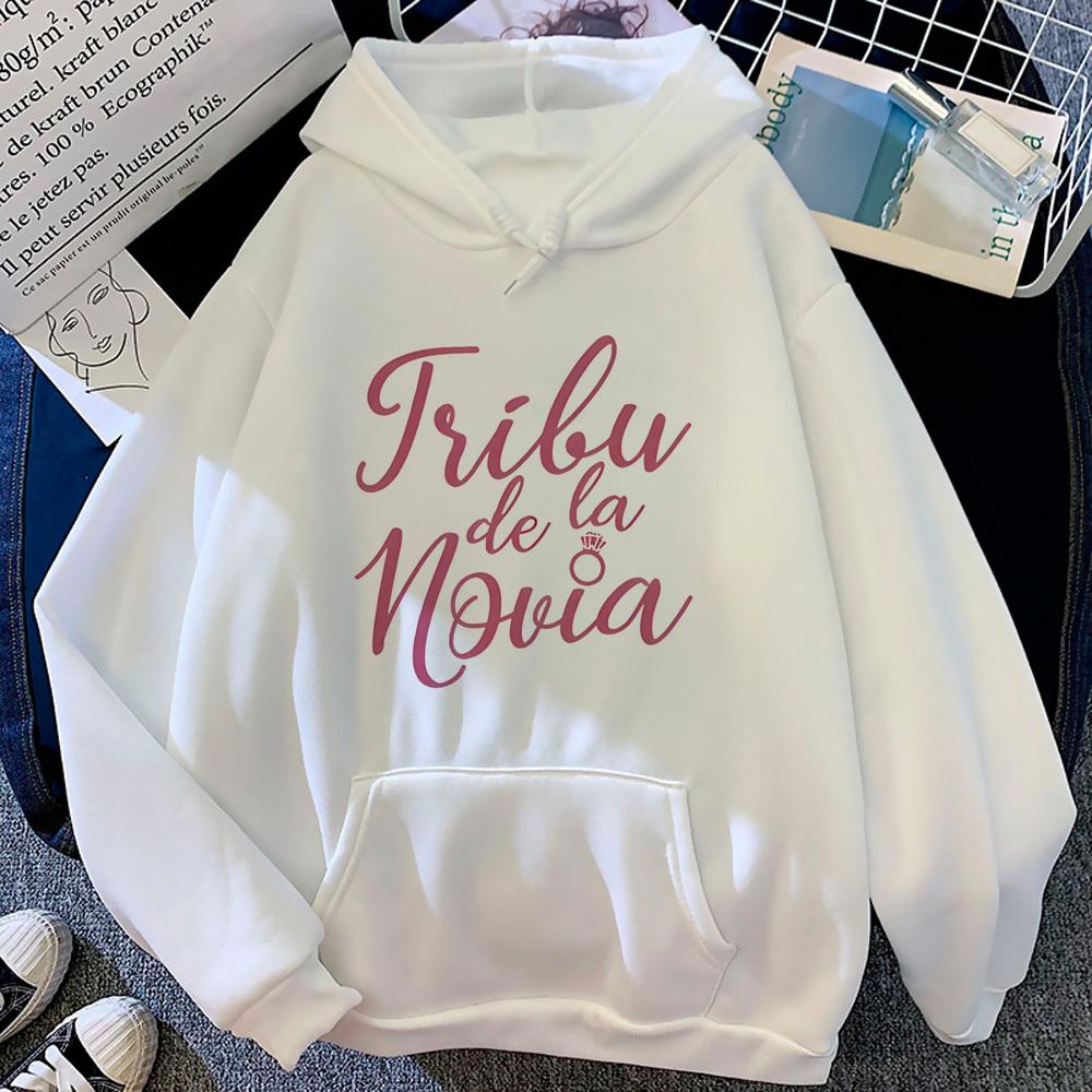 Bachelorette Party Hoodies Women Sweat Y2k Y2k Aesthetic Long Sleeve Top Korean Style Pulls Clothing Women Japanese Hooded Shirt