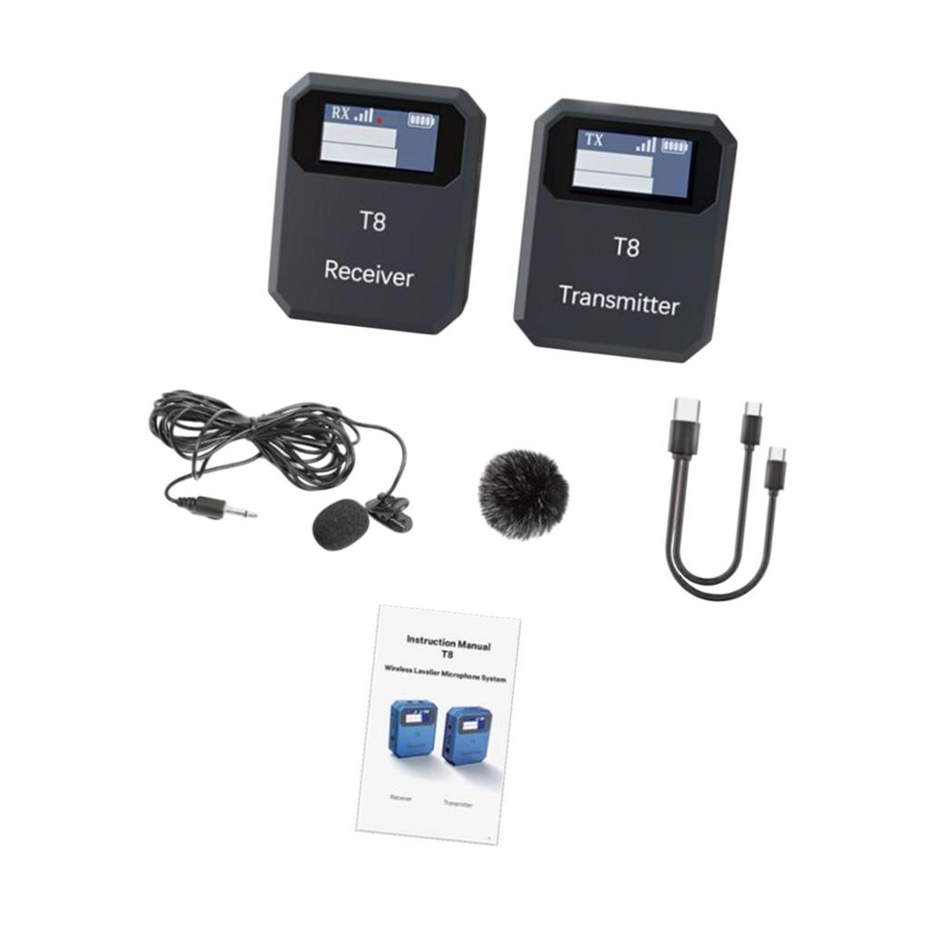 Wireless Lavalier Microphone System for Live Broadcast Restaurant Office