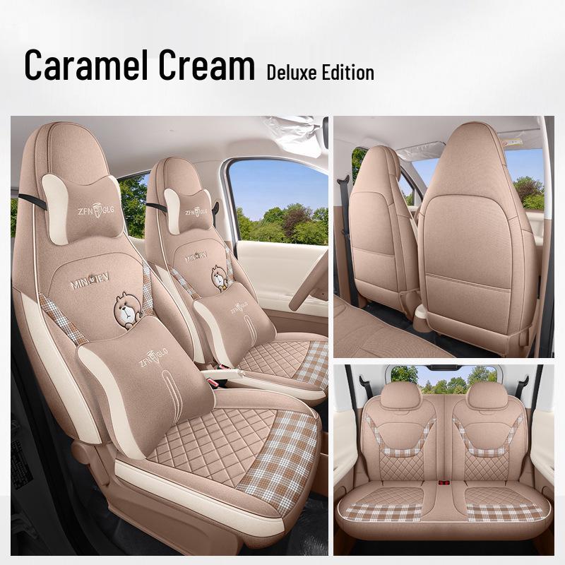 2026 Fifth Gen Wuling Hongguang MiniEV Car Seat Cover - All-Season Fabric, 205km Range.