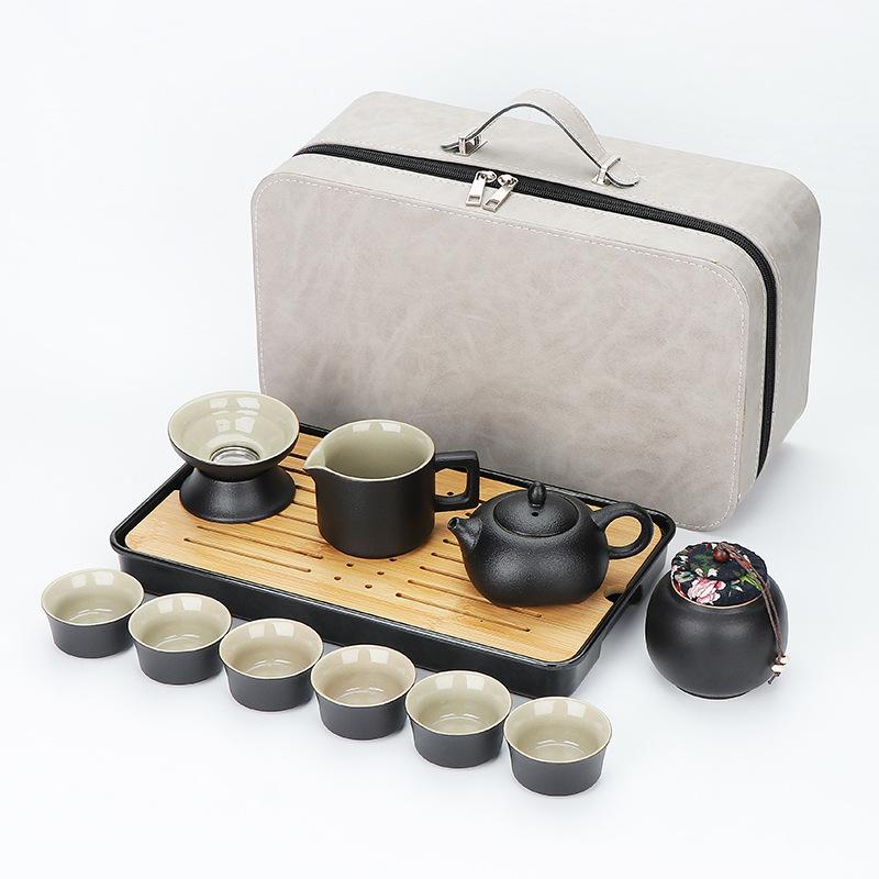 Ceramic Teapot Kung Fu Tea Set 2024 New Home Living Room Tea Office Guest Feeling Light Luxury