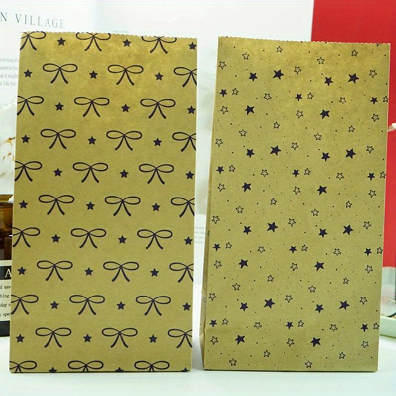 20 Stück/Packung Kraftpapier-Verpackungsbeutel Geschenkpapierbeutel Aufbewahrung Feiertagsdekoration Geburtstagsdekoration, Postkarte, Party-Geschenktüte