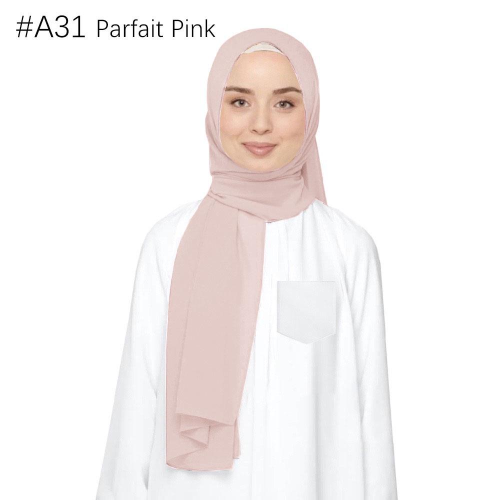 Ethnische Perlen Chiffon Bubble Kopftuch - Malaysia Schalkollektion