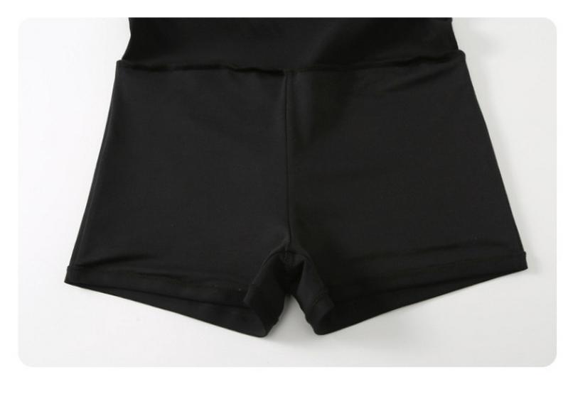 Women's High-Waisted Skirted One-Piece Swimsuit: Tummy Slimming Korean Fashion 2025 for Hot Springs and Swimming
