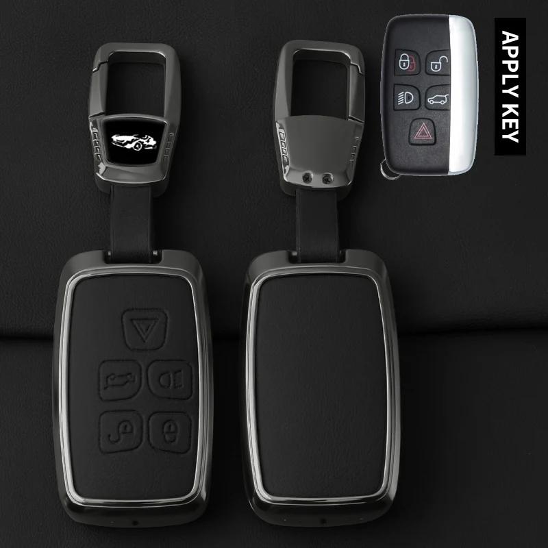 Innenraumleisten Auto Zinklegierung Schlüsselhülle Abdeckung Schale Für Land Rover Range Rover Discoverry 5 Sport Evoque Für JAGUAR XE XF XJ