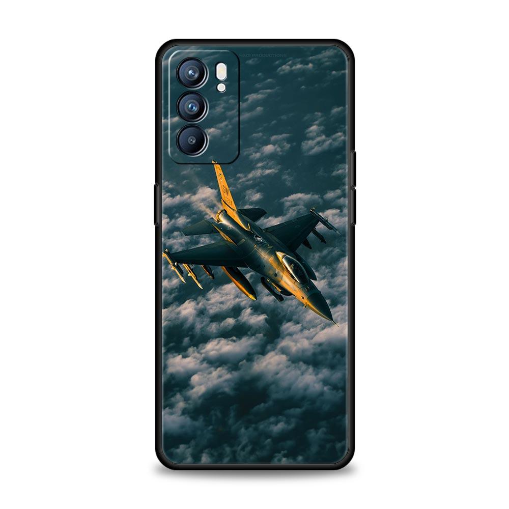 Aircraft Helicopter Airplane Case For Oppo Reno13 Reno12 Reno11 F Reno10 Pro A54 5G Find X5 A53 A52 A9 A17 4G A79 A80 A98 Cover