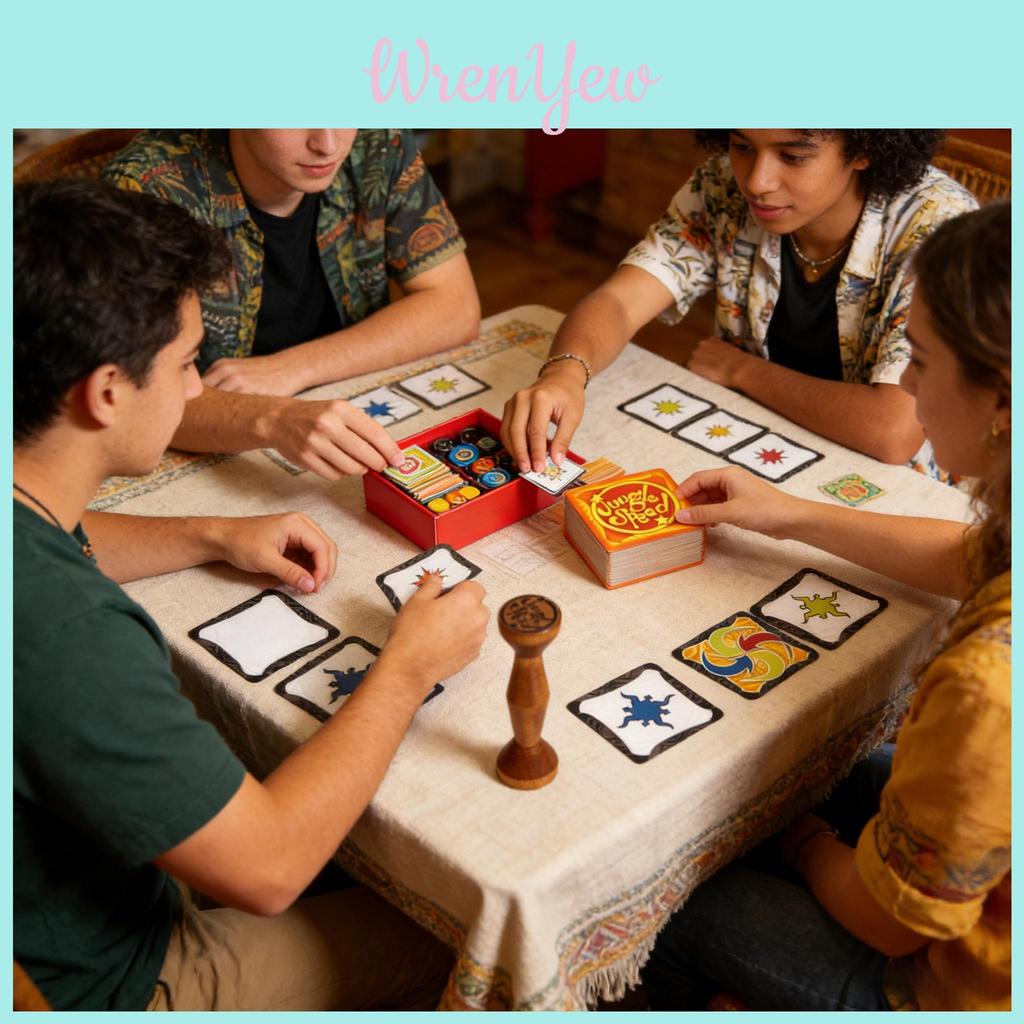 Jungle Speed Juego de Cartas de Reacción Para Divertido Emparejamiento Rápido En Fiestas en Casa