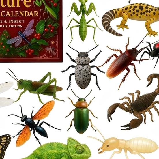 Nature’s Trick Advent Calendar Christmas Countdown Box 24-day Advent Calendar Festive Atmosphere Decor