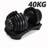 Halter 40KG Conjunto de Pesos com Trava Rápida com Base Sólida Equipamento de Exercício Fitness para Academia em Casa Treinamento Corporal