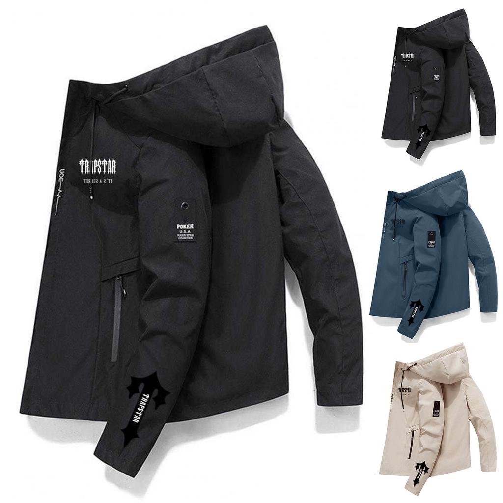 Unisex Winter Windproof Long Sleeved Letter Printed Jacket