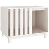VidaXL Dog Niche White 90x60x67 Cm Solid Pine Wood 822487