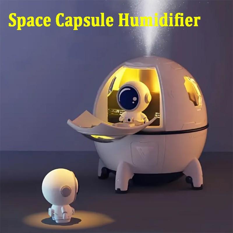 

Космический капсульный увлажнитель, креативный увлажнитель космонавта, настольный увлажнитель со светодиодной цветной подсветкой, увлажнители с крутым туманом, электрические для дома
