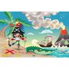 Pirate Treasure World Map Backdrop – Sailing Theme For Boy'S Kids Birthday Party, Photography Studio Decor Banner-Tapestry