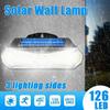 126 lampor Solar Väggbelysning LED Solar Light Utomhus Smart Motion Sensor Vägglampa Solar Light För Garden Street Decoration
