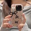 Bowknot Shaped Keychain Pendant Pearls Beaded Butterfly Knots Key Chain Fashionable Bows Ornament for Phones Bag Car Key