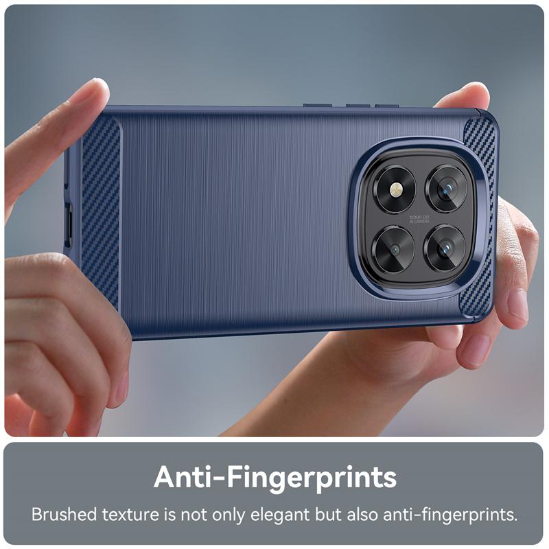 Silicone Anti-fall Brushed Shell For Xiaomi Redmi Note 14 Pro 4G 5G Note14Pro Plus Case Carbon Fiber Protect Cover for Redmi 14C