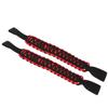 29.6cm Headrest Roll Bar Grab Handles Nonslip Paracord Handle Grips Universal for Car SUV ATV UTV RV Black Red