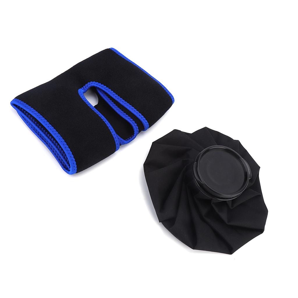 Eis Heißkompresse Physiotherapie-Set Knie Knöchel Ellbogenbandage Schwarz 9 Zoll Eisbeutel