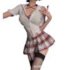 Sex Underwear Female Sexy Jk Skirt Shirt Pure Desire Secretary Pajamas Uniform Seduction Suit Clothes Qqny