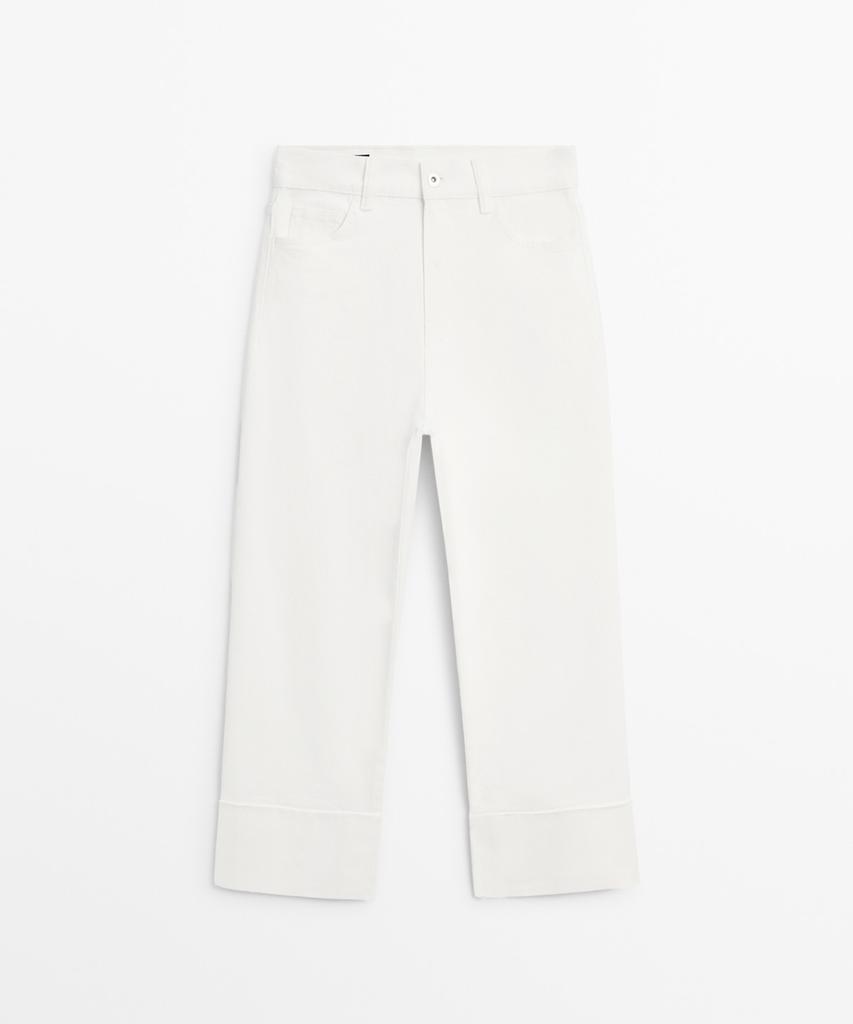 Masimodutti Mid-Rise Capri Pants
