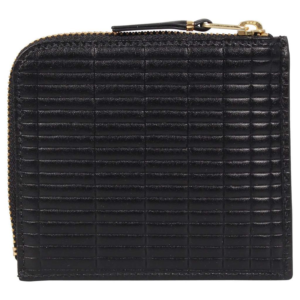 COMME Des GARCONS BRICK WALLET Comme Des Garcons Wallet Mini Wallet Zipper Genuine Leather Black Black SA3100BK L-shaped [Item]