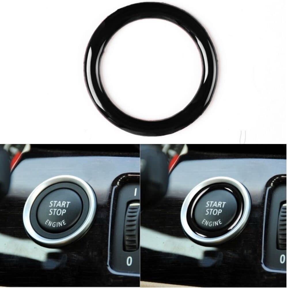 Glossy Black Engine Start Stop Switch Button Cover Trim for BMW 3 Series E90 E92 2006-2012, for Z4 E89