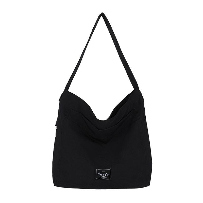 

Solid Color Women s Bag Large Capacity Shoulder Bag Crossbody Bag чёрный