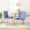 VidaXL Chaises à manger lot de 2 bleu jean tissu, chaise, chaise de salon, chaise d'accent, chaise de cuisine, siège de 4101101
