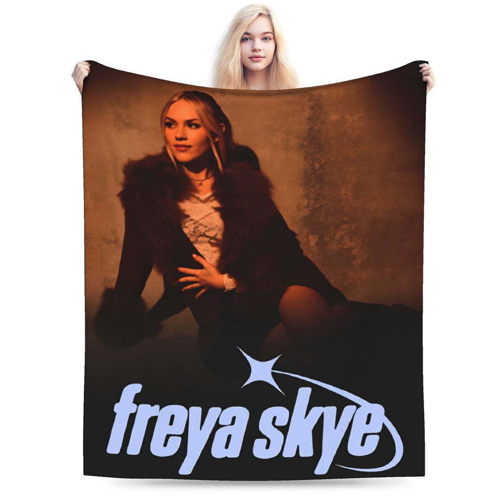 Freya Skye British Singer Actress  Warm Soft Blanket  Child Plush Throw Blanket Fluffy Living Room Flannel Bedspread Sofa Bed