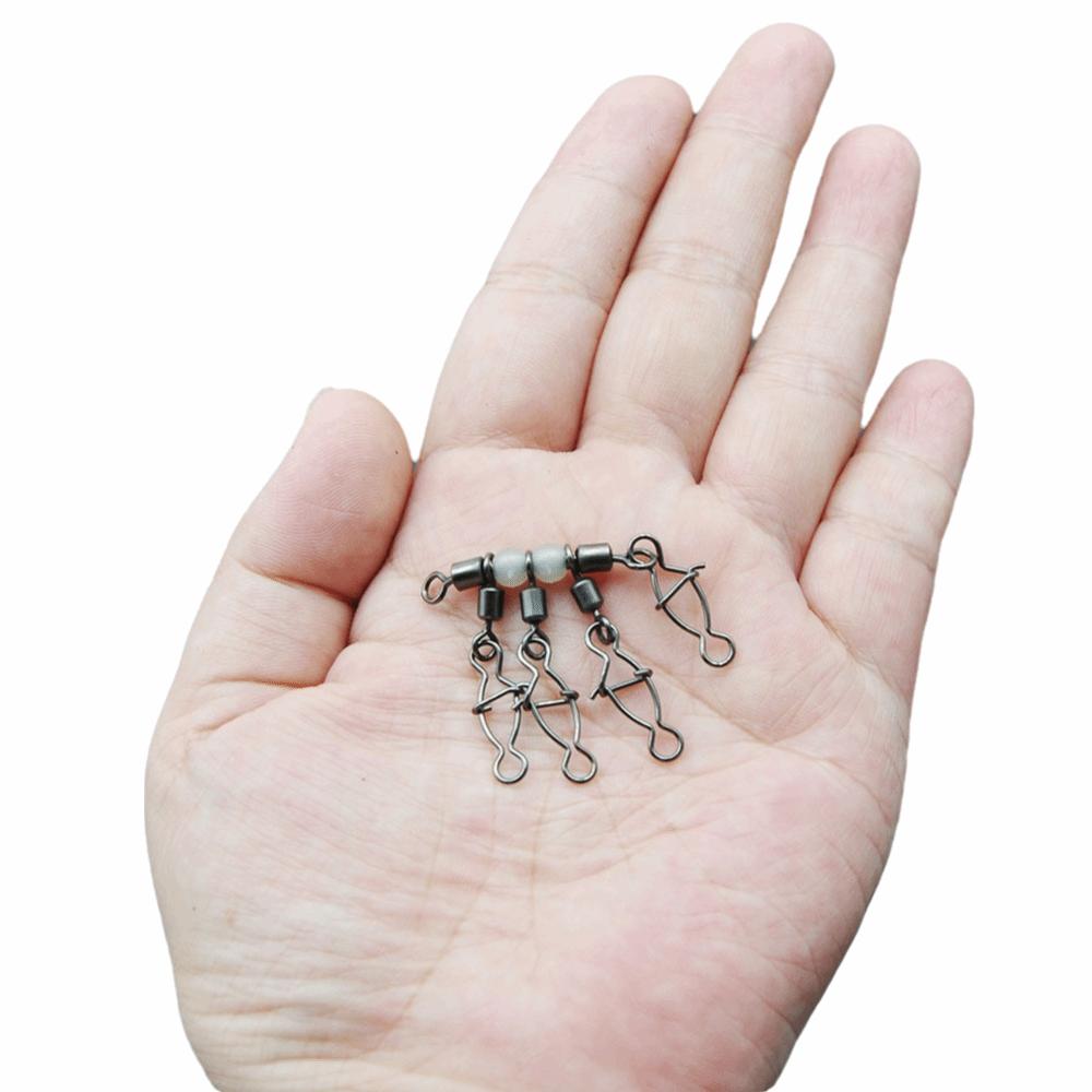 

5 шт. Вертлюжный механизм Светящийся рыболовный пин-коннектор Светящийся дизайн Светящиеся бусины Рыболовное снаряжение S