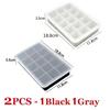 15 Grids Ice Cube Trays 100% Food Grade Silicone Ice Molds Easy Release Flexible Ice Cubes Mould with Lid for Whiskey Cocktail