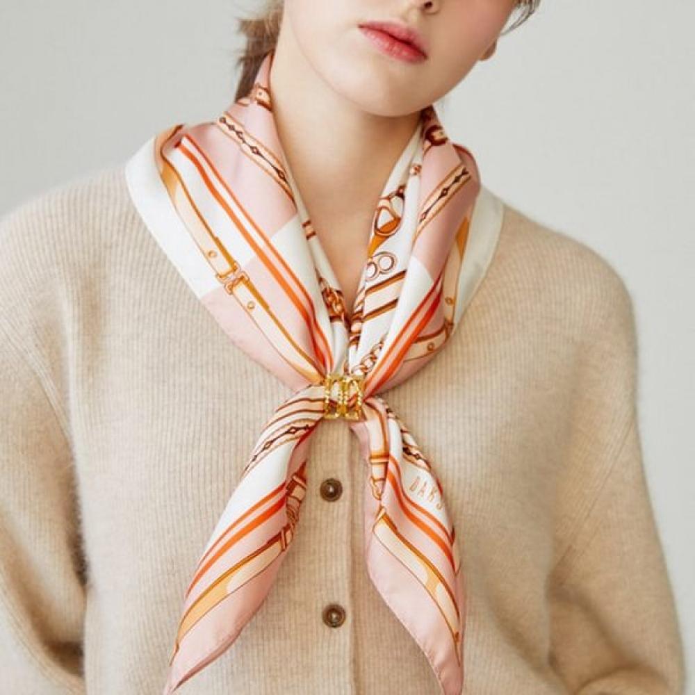 Daks Pink Dd Chain Scarf   Ring Set Dcsc4e702p2 Single option